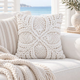 Seychelles White Cushion Cover | Crochet