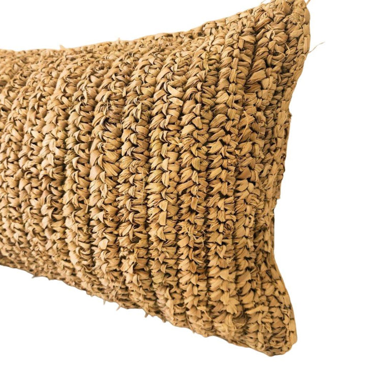 Maldives Raffia Lumbar Cushion Cover  | 30x50cm