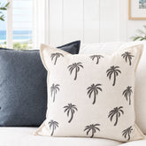 Under The Palms Blue Hue Cushion Cover | 50x50cm