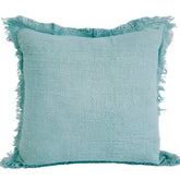Biscay Blue Fringe Cushion Cover | 40x40cm