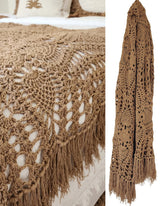 Seychelles Mocha Bed Runner | Throw | Crochet