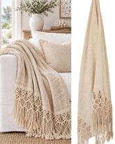 Casa Coastal Throw | Cotton | Macrame