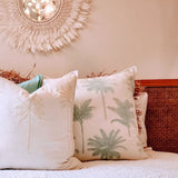 Palm Cove Ivory Cushion Cover | 50x50cm