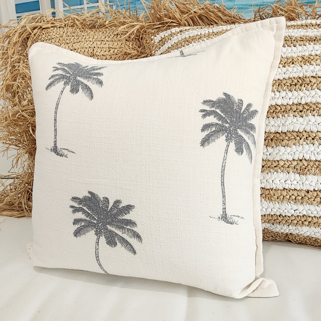 Kokomo Blue Palm Cushion Cover | 40x40cm