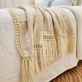 Island Luxe Throw Blanket | Tassel | 1.4m x 2.5m