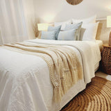 Island Luxe Throw Blanket | Tassel | 1.4m x 2.5m