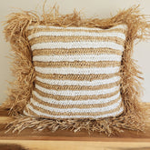 Maldives Raffia Stripe Cushion Cover | 50x50cm
