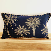 Midnight Palms Lumbar Cushion Cover | 30x50cm