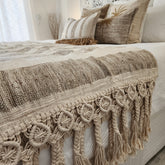 Coastal Retreat Macrame Throw