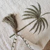 Coastal Husk Bed Runner | Emerald Palm