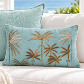 Blue Hawaii Aqua Lumbar Cushion Cover | 30x50cm