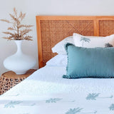 Kokomo Blue Palm Cushion Cover | 50x50cm