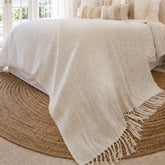 Luna Luxe Throw | Fringe | Oversized 2.5m