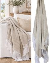 Mauritius Throw | Cotton & Jute Blend | Two Sizes