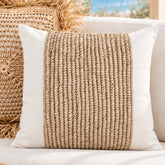 Havana Husk White Cushion Cover | 50x50cm