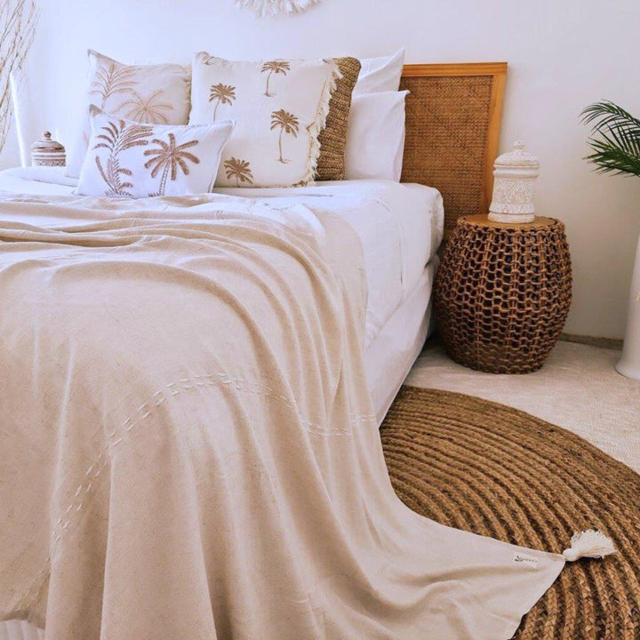 Linen Luxe Throw | Tassel | 2.4m x 1.3m