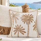 Golden Mocha Palms Cushion Cover | 45x45cm