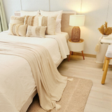 Linen Luxe Throw | Tassel | 2.4m x 1.3m