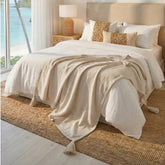 Linen Luxe Throw | Tassel | King Size