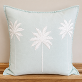 Ocean Mist Palms Linen Cushion Cover | 50x50cm