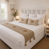 Coastal Husk Bed Runner | Cinnamon