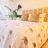 Kokomo Cocoa Palm Quilt Cover Set | Q | K | SK | Bed Linen