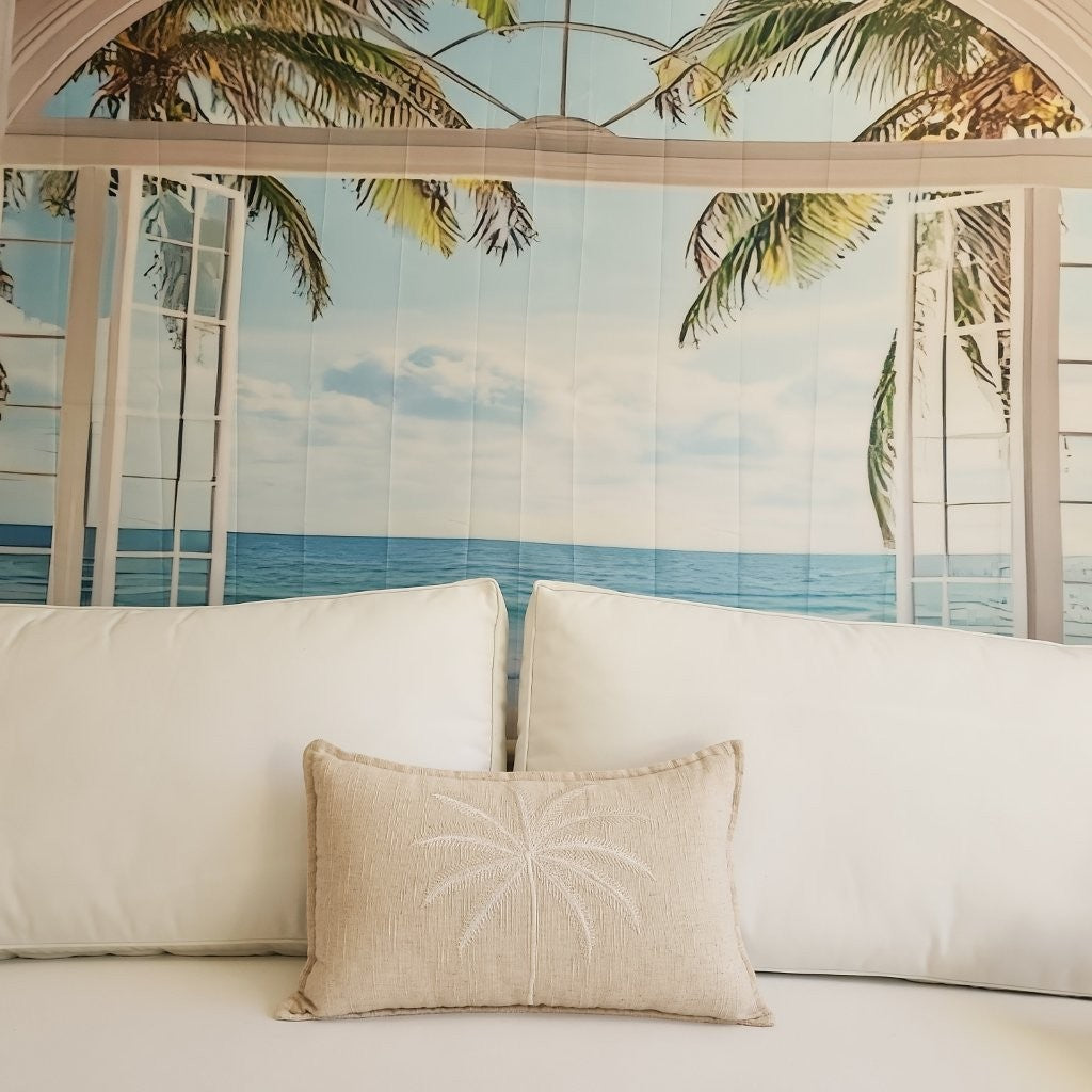 Acapulco Palm Lumbar Cushion Cover | 30x50cm