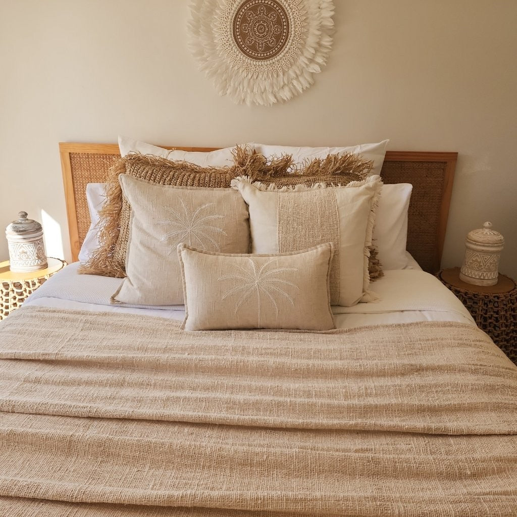 Acapulco Palm Lumbar Cushion Cover | 30x50cm