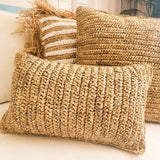 Maldives Raffia Lumbar Cushion Cover | 30x50cm