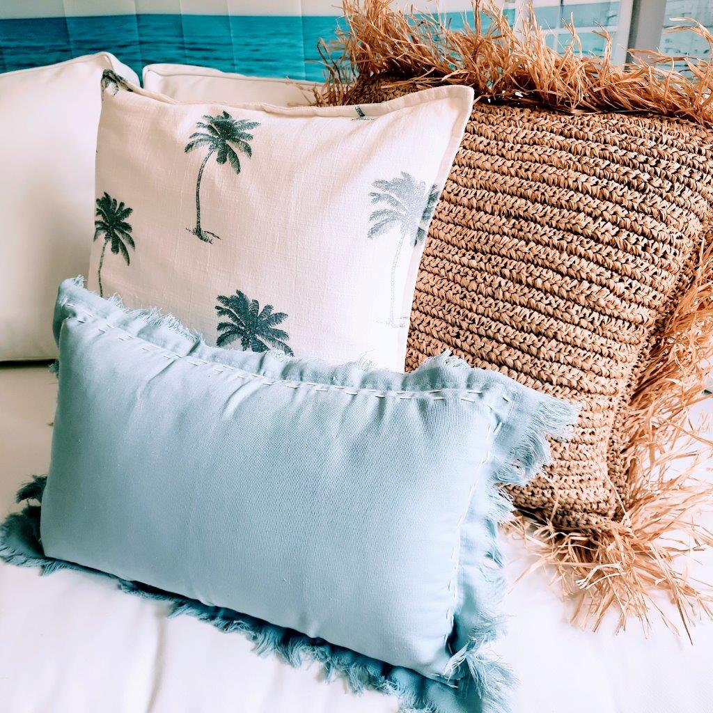 Zaffre Wave Lumbar Cushion Cover | 30x50cm