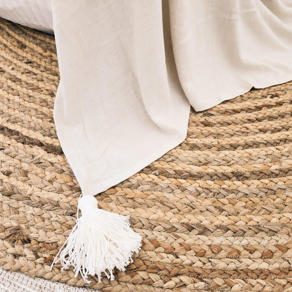 Linen Luxe Throw | Tassel | 2.4m x 1.3m