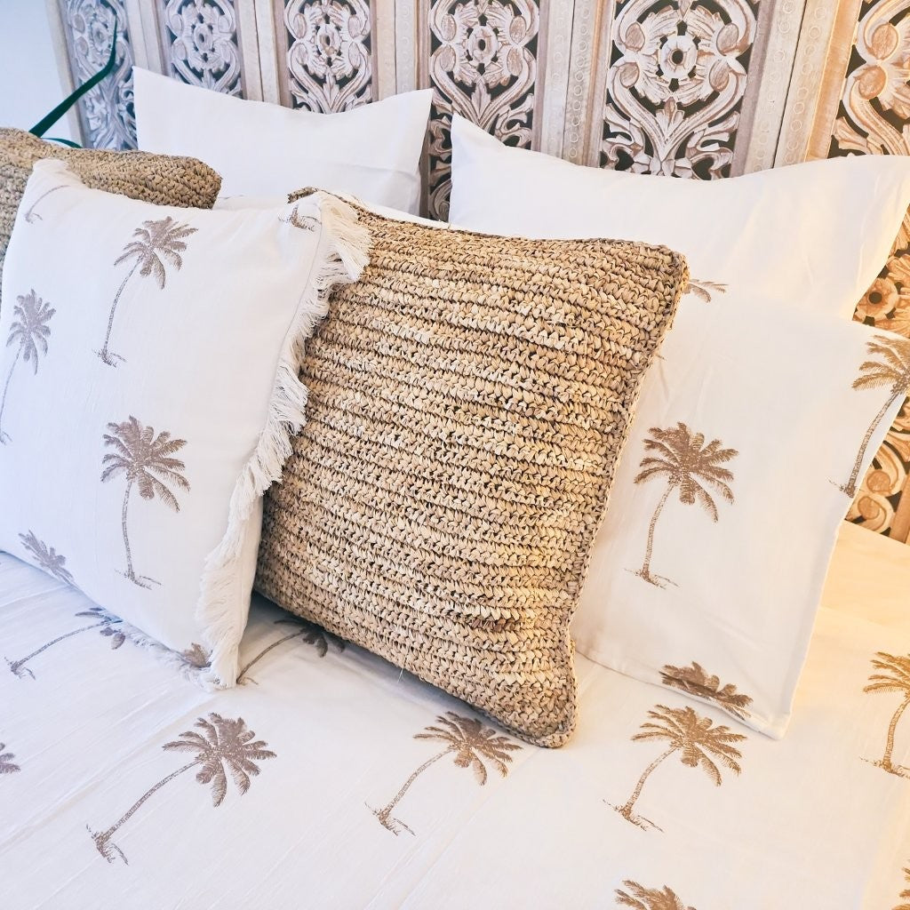 Kokomo Cocoa Palm Quilt Cover Set | Q | K | SK | Bed Linen