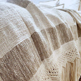 Coastal Haven Macrame Throw Blanket | Tassel | 1.3m x 2.6m