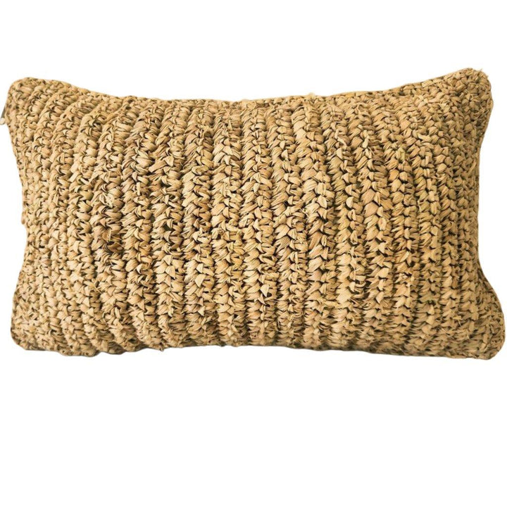 Maldives Raffia Lumbar Cushion Cover  | 30x50cm