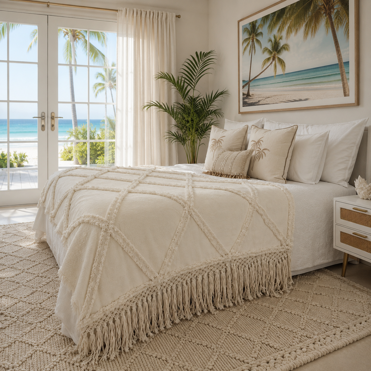 Zahara Macrame Statement Throw