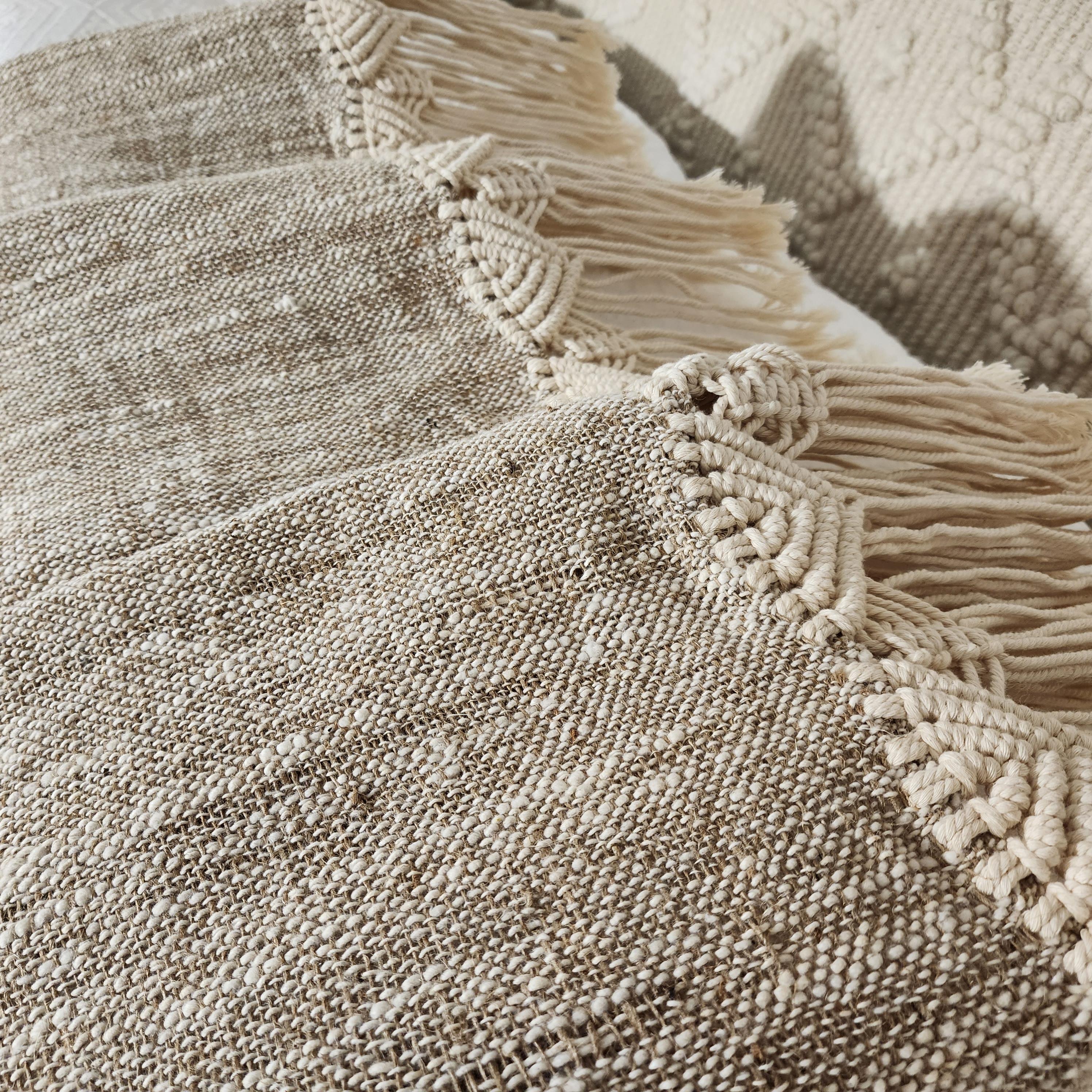 Coastal Escape Macrame Throw | Super King