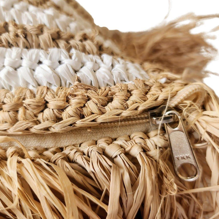 Maldives Raffia Stripe Cushion Cover | 50x50cm