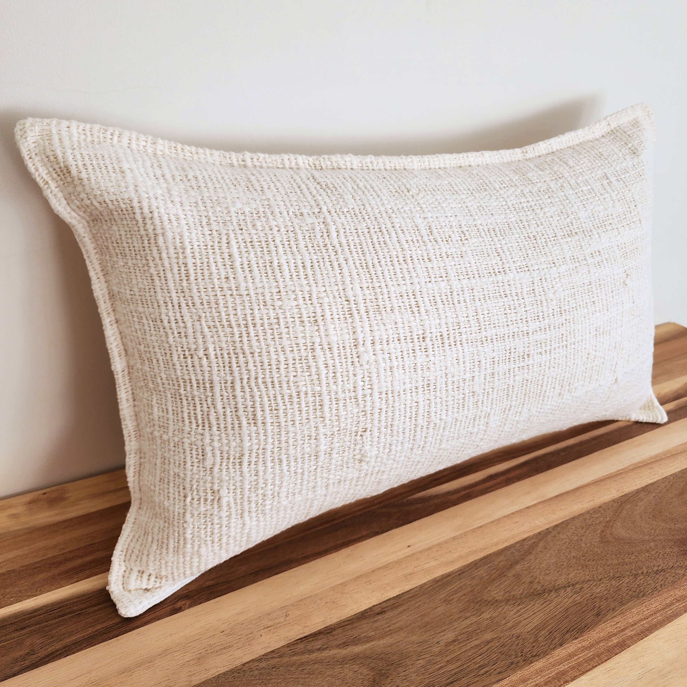 Ivory Sand Lumbar Cushion Cover | 30x50cm