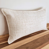 Ivory Sand Lumbar Cushion Cover | 30x50cm