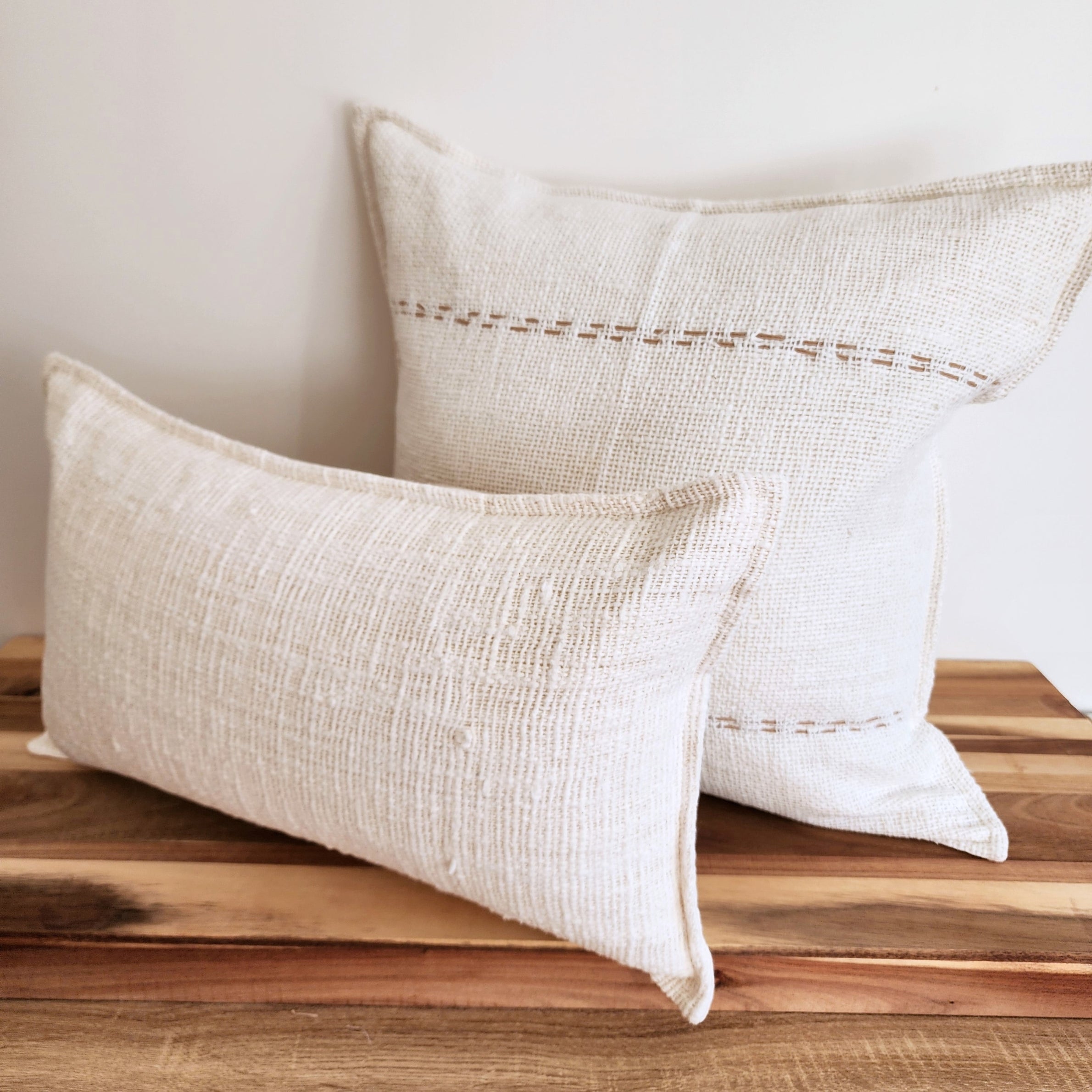 Ivory Sand Lumbar Cushion Cover | 30x50cm