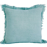 Biscay Blue Fringe Cushion Cover | 40x40cm