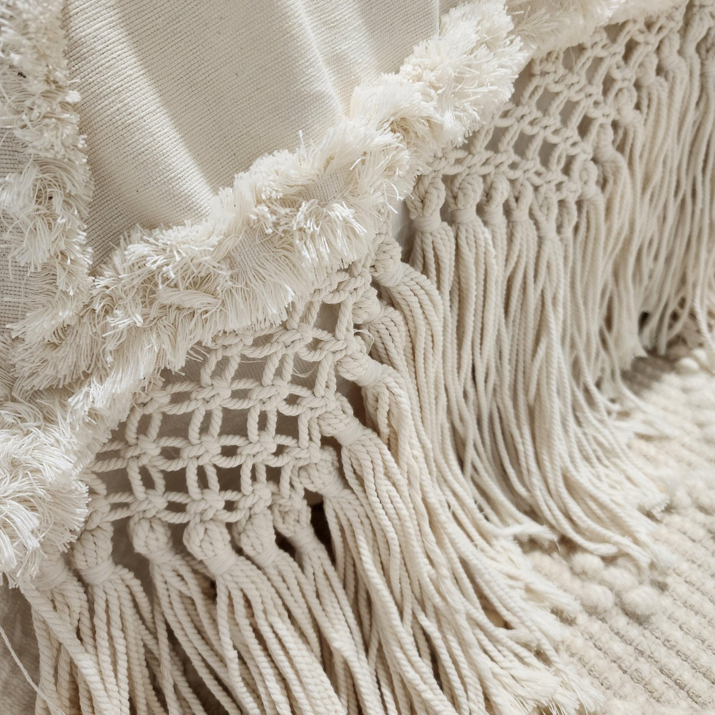Zahara Macrame Statement Throw