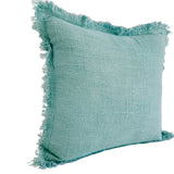 Biscay Blue Fringe Cushion Cover | 40x40cm