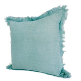 Biscay Blue Fringe Cushion Cover | 40x40cm