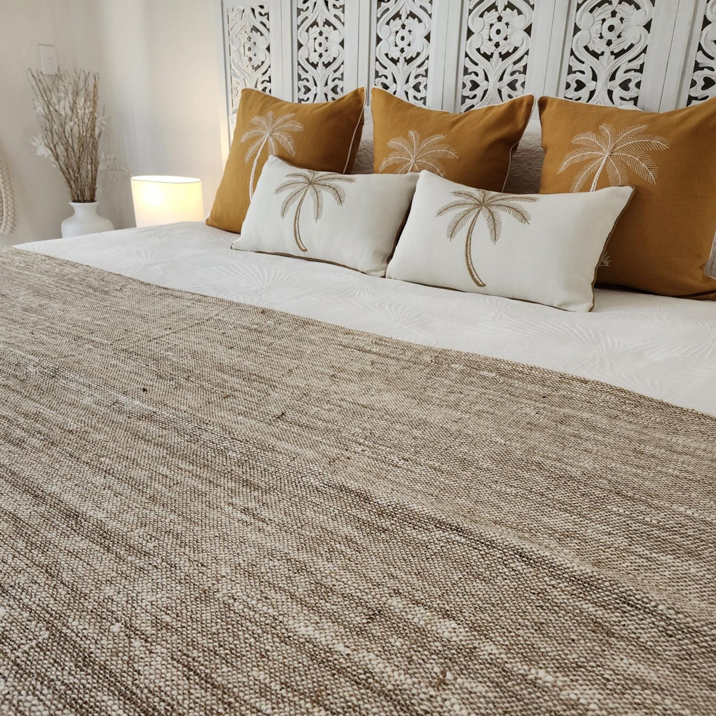 Coastal Escape Macrame Throw | Super King