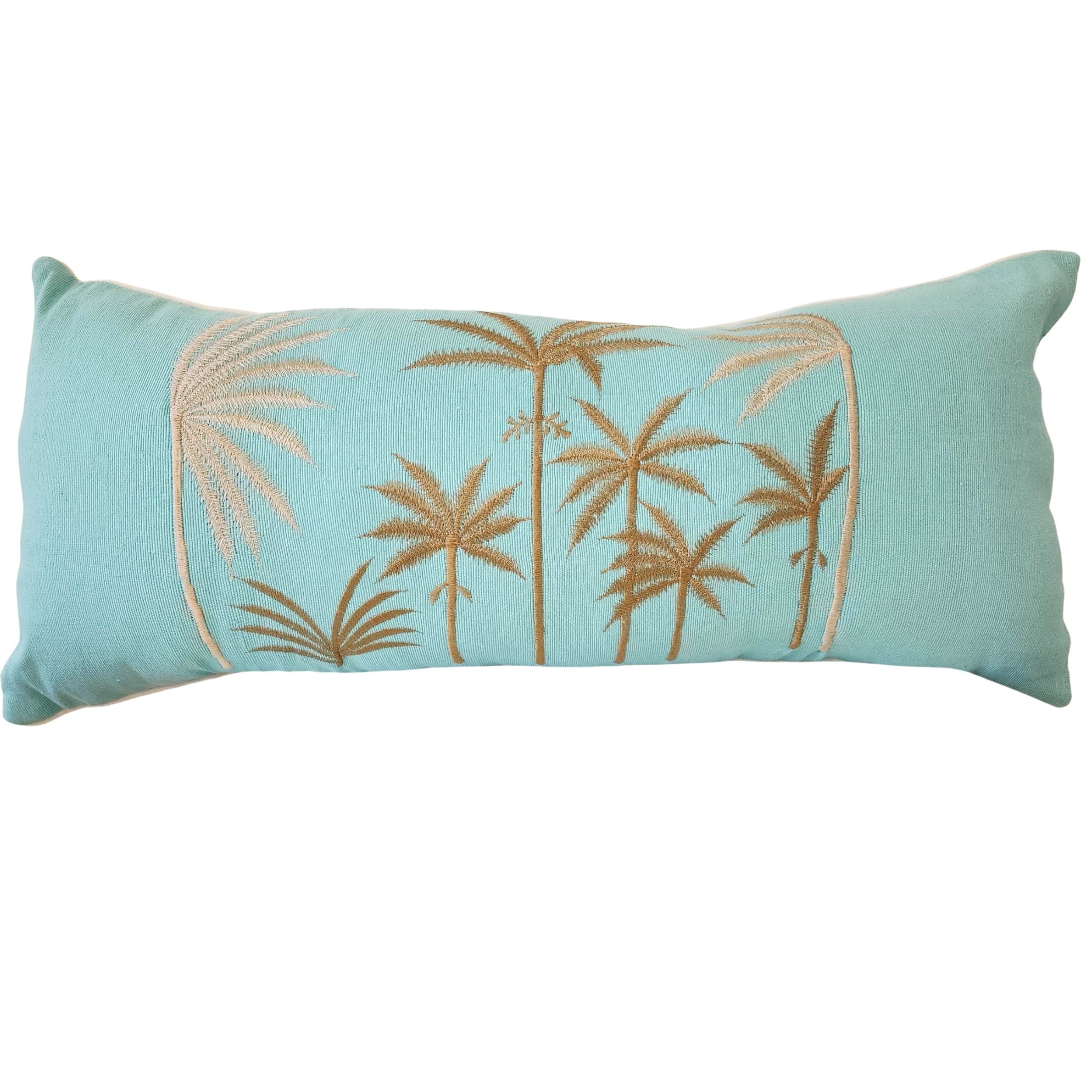 Blue Hawaii Long Lumbar Cushion Cover | 70x30cm