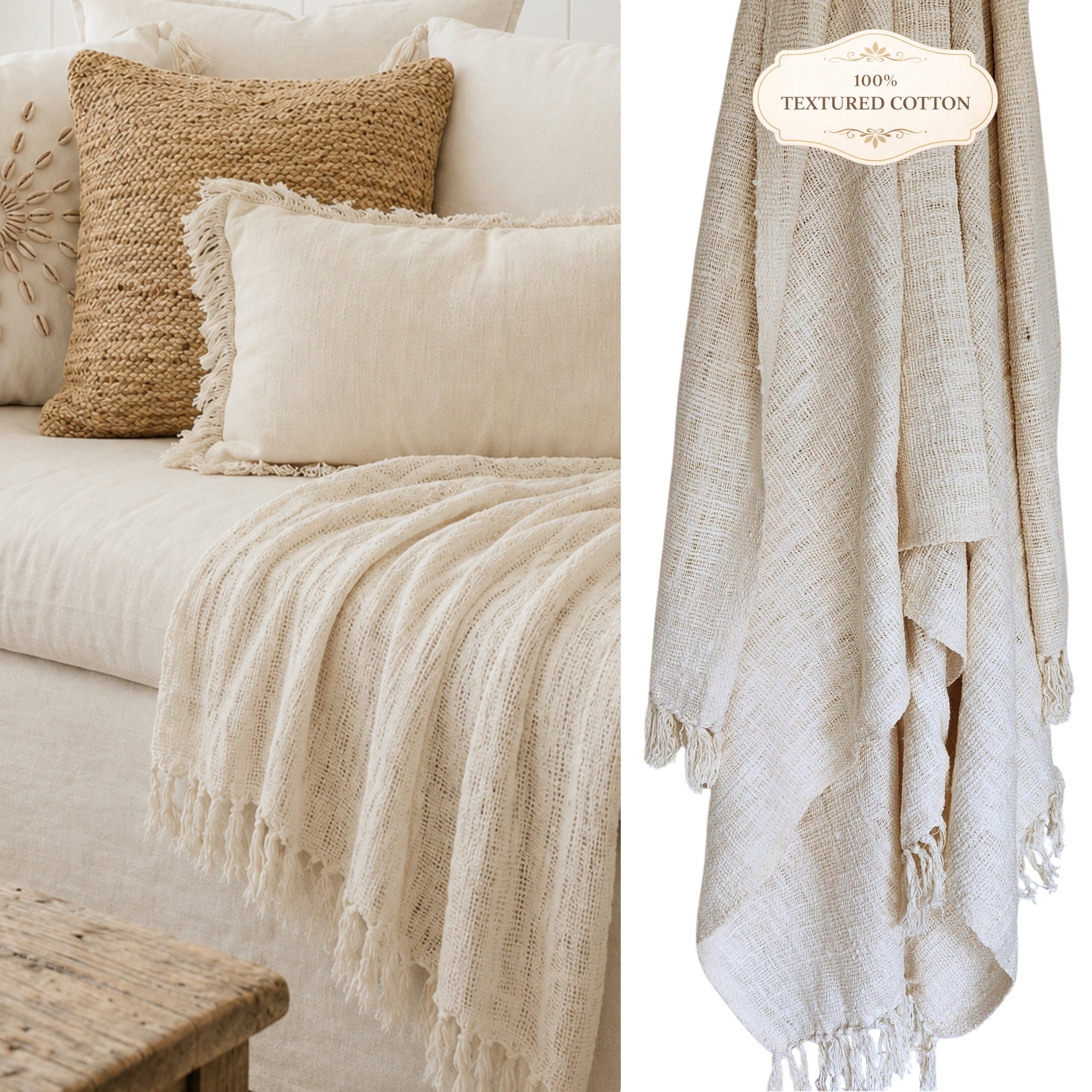 Coco Luxe Throw | Tassel | King Size