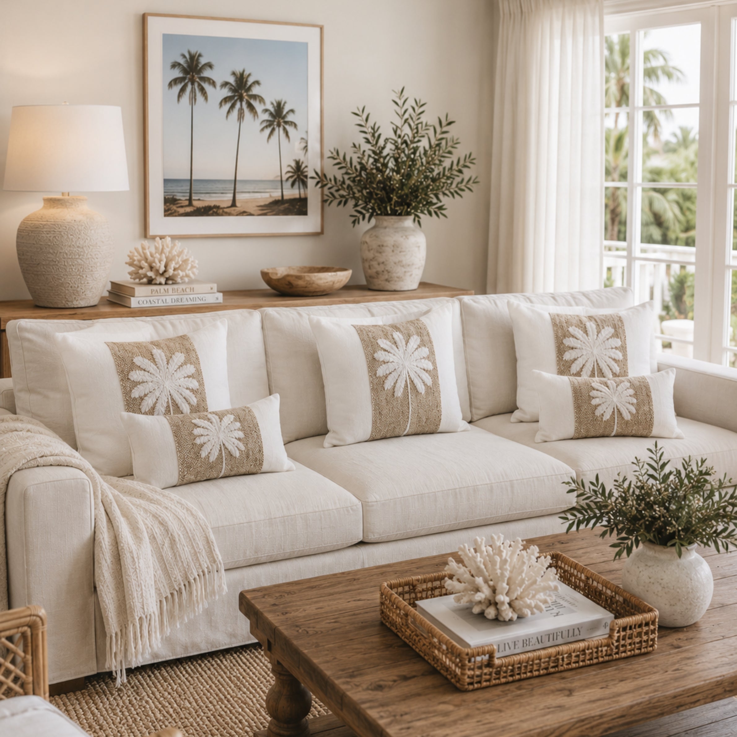 Palm Beach Cushion Cover | 50x50cm