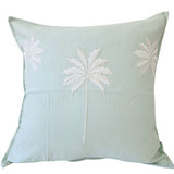 Ocean Mist Palms Linen Cushion Cover | 50x50cm
