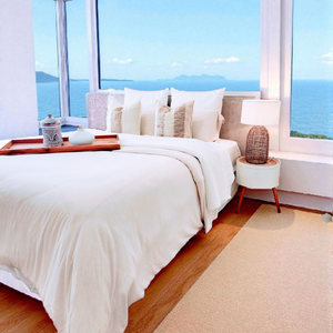 Acapulco Sand Pure Linen Quilt Cover Set | Q | K | SK